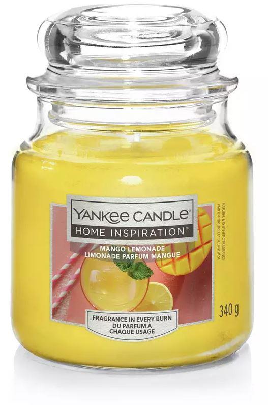 YANKEE CANDLE Yankee Candle Home Inspiration fragranza Mango Lemonade (limonata al mango) candela piccola